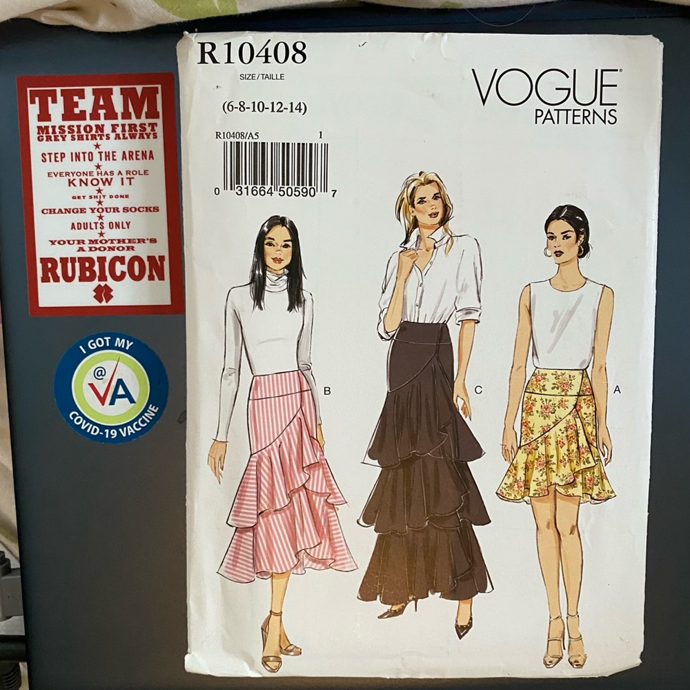 Uncut Vogue Skirt Pattern